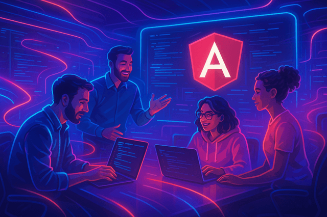 Illustration pour Développeur front-end, AngularJS, 5