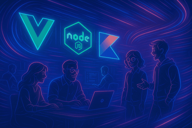 Illustration pour Développeur full-stack, Vue.js 2 | Node.js | Kotlin, 6